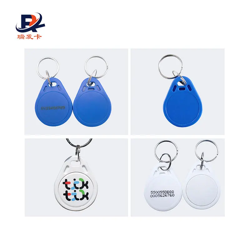 RFID Keychain NFC Key Fob Tag EM4200 RFID Keyfob Double Chip for Door Access Custom