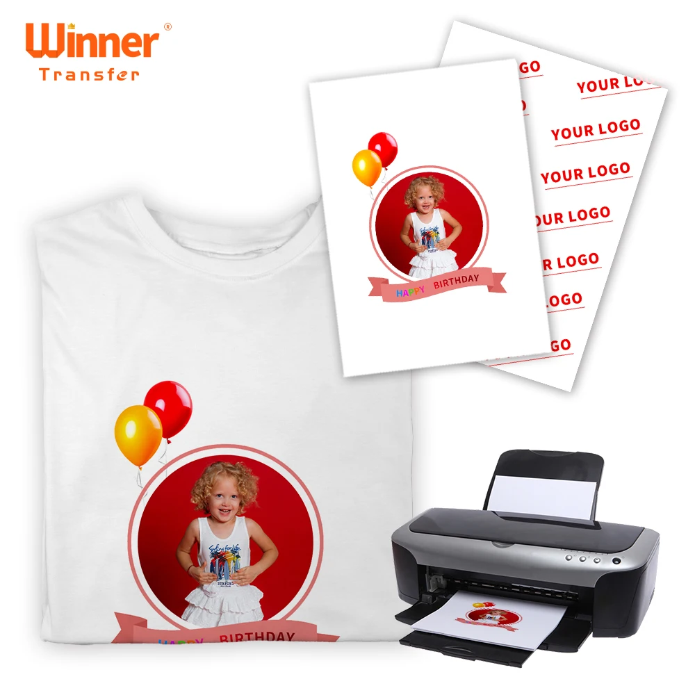 Small Order Quantity Heat Transfer Paper A4 LIGHT t Shirt Transfer Paper  Wholesale for T-shirt Printing Business - Main Image