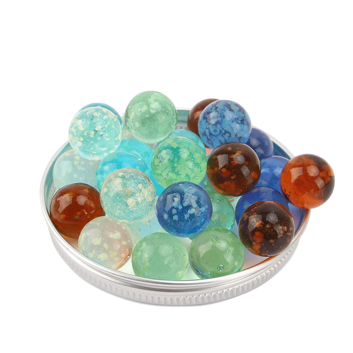 Набор для наполнения мрамора 25 штук светящиеся в темном стекле 16 мм шарики игры мрамор