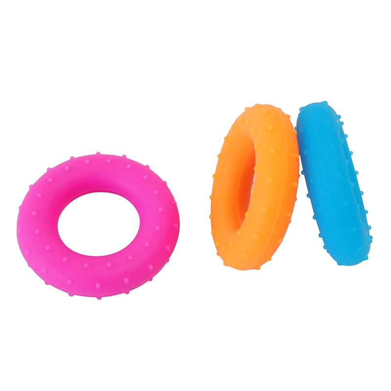 Anneaux De Préhension En Silicone – Renforcement Main Et Avant-bras – 5 Niveaux De Résistance (4,5 à 27,2 Kg) – Portable – Noir