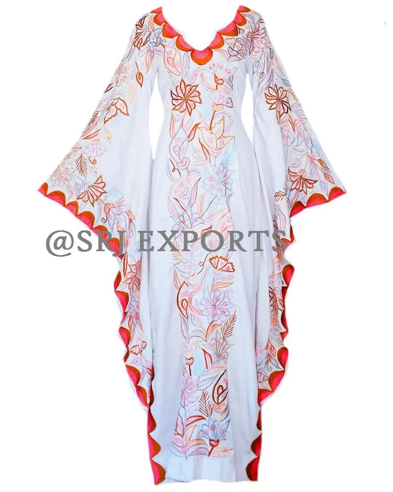 Glamorous Smart Flower Kaftan Peach 