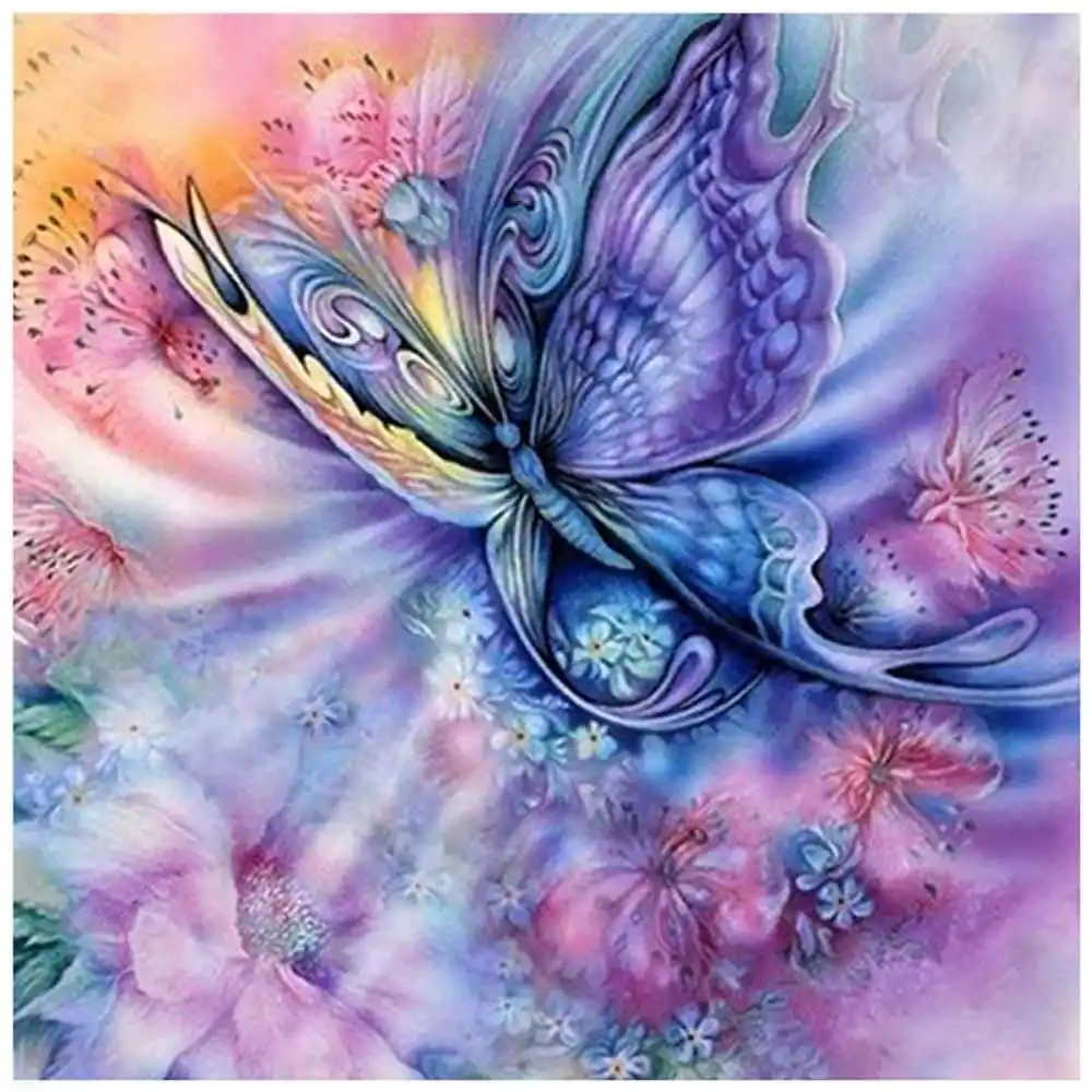 Best Deal for 5D Diamond Painting Colorful Butterfly,Diamond