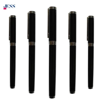Manufacturer High Quality Black Metal Roller Pen with Custom Logo for Business Signature Office Gift Set Available
