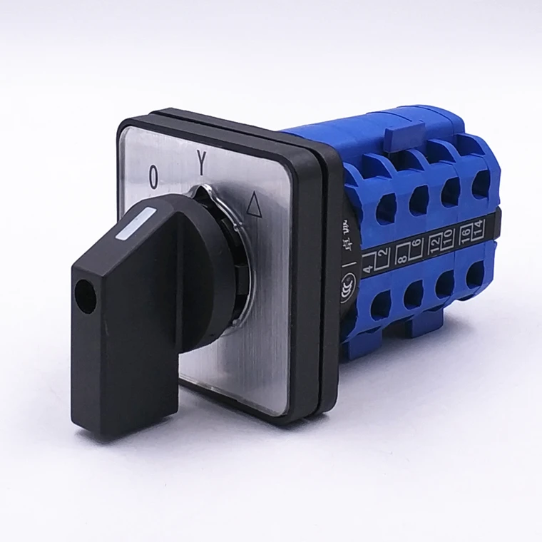 4-Speed 4-Section Universal Change-Over Switch LW26-20 Reverse Dual Power Rotary Switch Two-Wire Voltage Rotating Switch