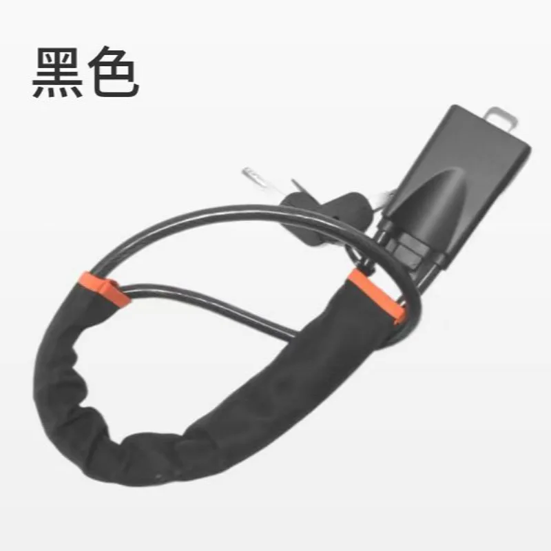 Factory Price Car Steel Cable Rope Anti-theft Carabiner Universal Retractable Car Steering Wheel Locks