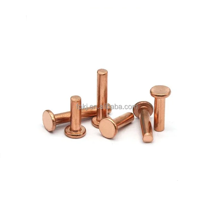 flat head rivets copper