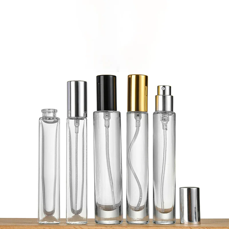  Mini 10ml 15ml Decant Perfume Bottle Easy Crimpless Parfum Glass Bottle Crimp Glass Spray Bottle