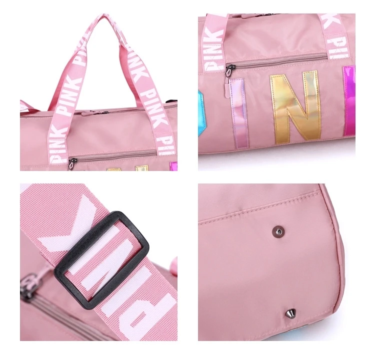 Wholesale EB0216 Custom Logo Duffle Bag Women Small Mini Pink Duffle Bag  Wholesale From m.