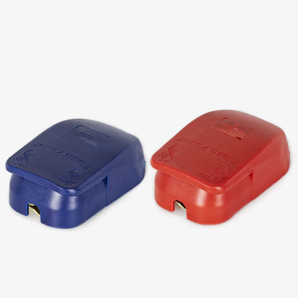 Universal 12V Screw Terminal Quick Release Battery Connectors Top Post Battery Terminals with Plastic Cover for Cars and Vans