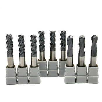 Milling Cutter D6*R0.5 Solid Carbide End Mills Corner Radius HMX 4 Flutes HRC68 Milling Cutter End Mill