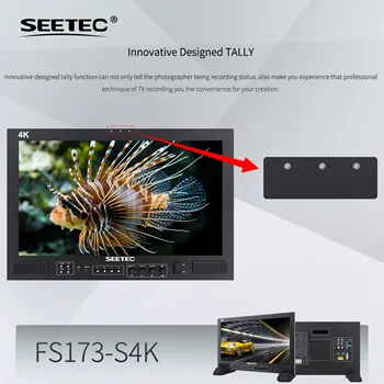SEETEC FS173-S4K 17.3 Inch Studio Broadcast Monitor Metal Housing Heat Dissipation Customized Solution detail image