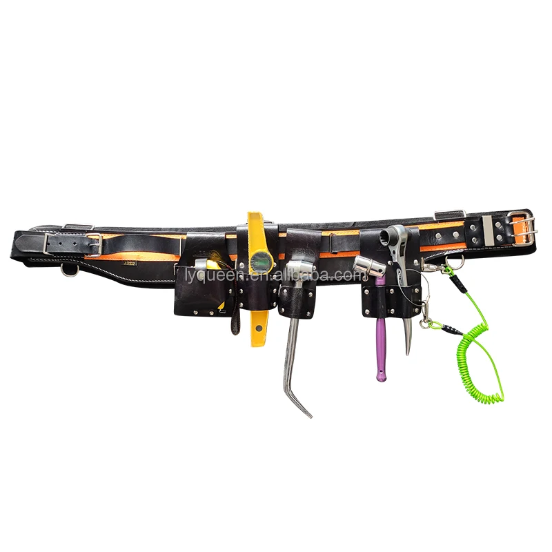 SCAFFOLDING LEATHER TOOL FROG  WITH PUNCHES BACK SUPPORT HEAVY DUTY BELT SET