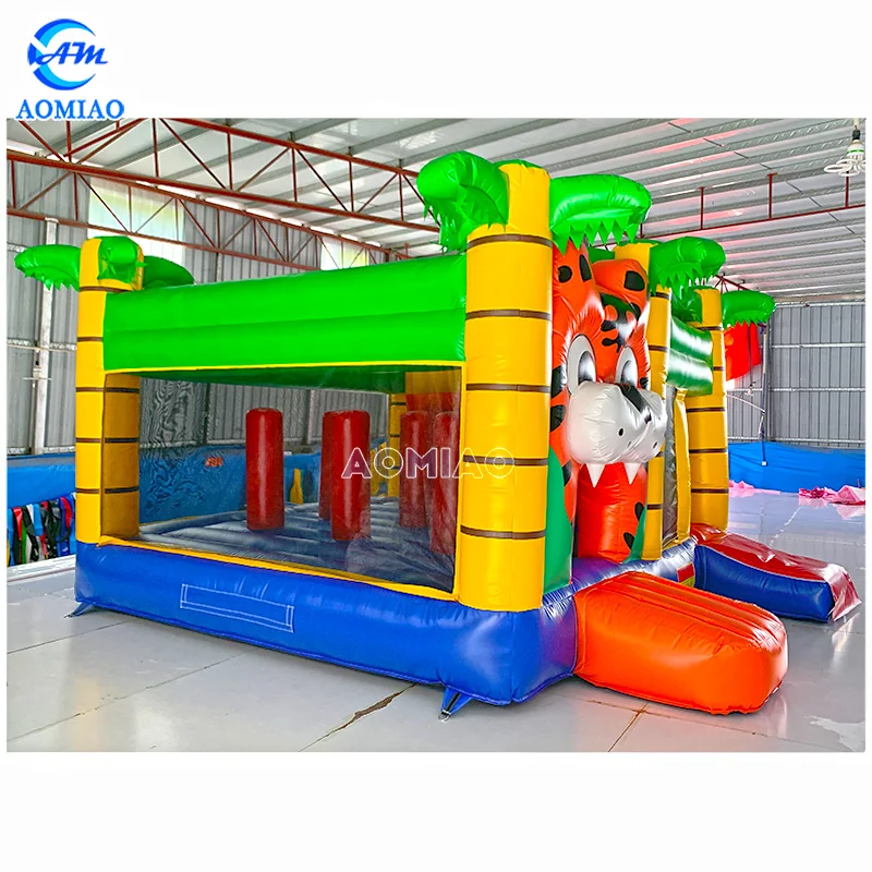 Commercial PVC Inflatable Jumping Castle  Bouncy Castle Tiger Bounce House Inflatable Bouncer for Kids