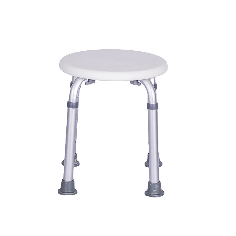 Height Adjustable Aluminum Bath Chair Bath Seat Round Without Arm Bath Shower Chair supplier