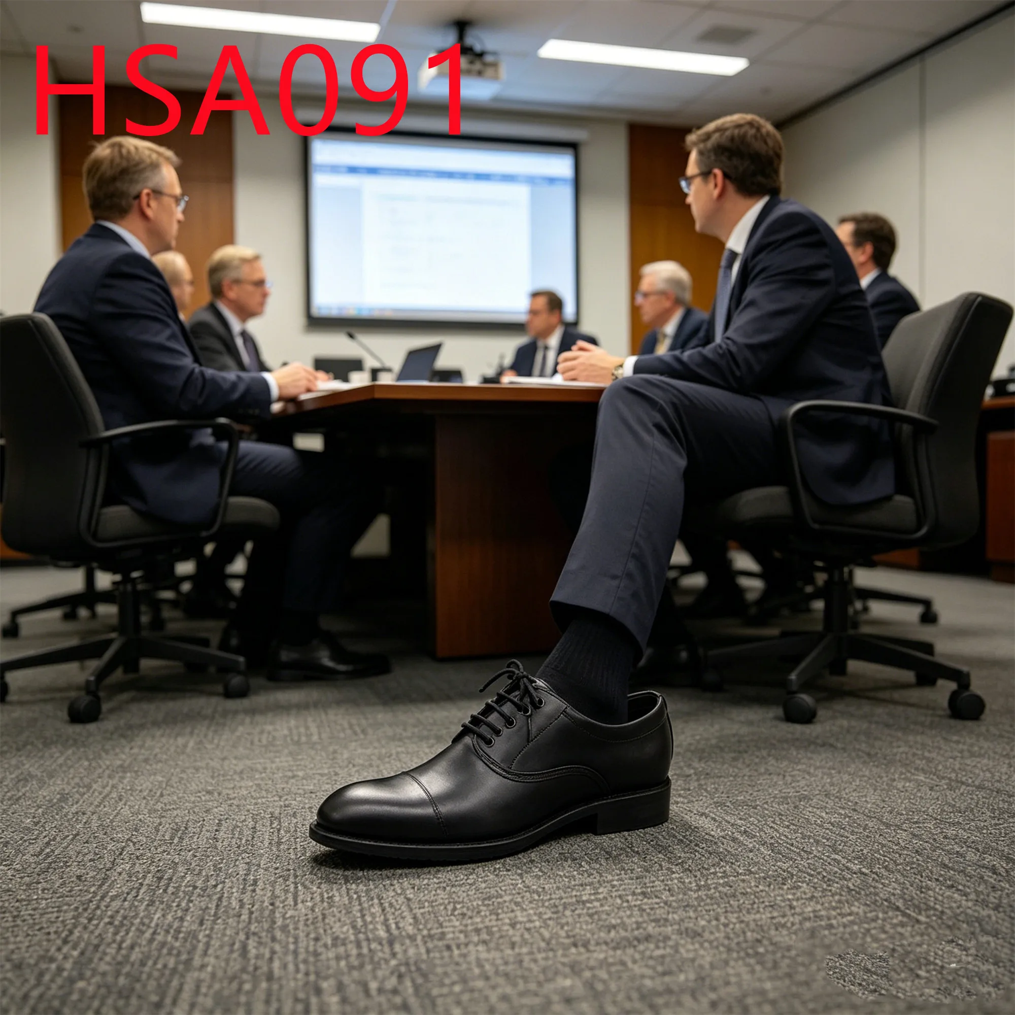 HY,Gala Events Lace up High Quality Minimalist Office Shoes Factory Price Easy to Clean Anti-odor Uniform Shoes for Sale HSA091