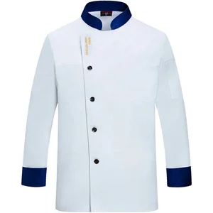 Autumn Winter Long-Sleeved Chef Work Aprons for Men Women New Plus Size Kitchen Uniforms for Catering Restaurant Woven Cooking