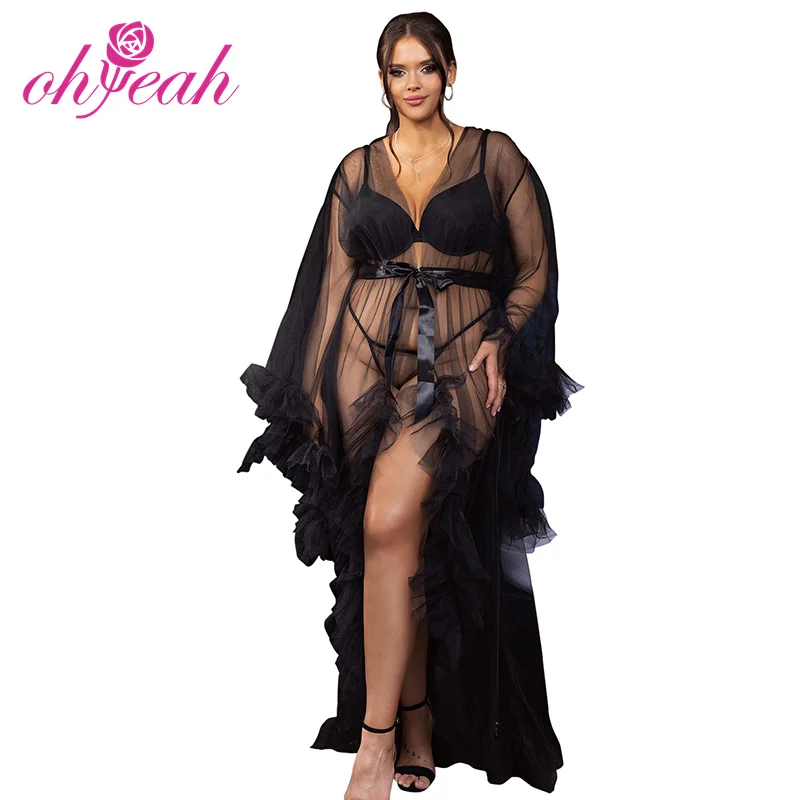 sex-spielzeug Beste Preise Online Reizvolle Transparente Dessous für Mollige Frauen  Nachtwäsche Unterwäsche Weiße Sexy Lingerie