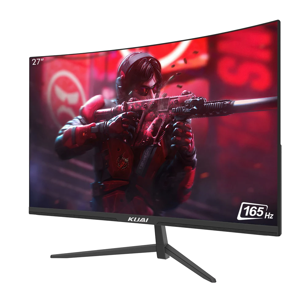 27インチQHD2560x1440P 2K 165HZカーブドゲーミングモニターFreeSync3