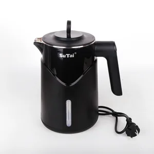 Fashion Design Stainless Steel Electric Kettle 1.8L 1500W Seamless Keep Warm 360° Rotational Base for Household