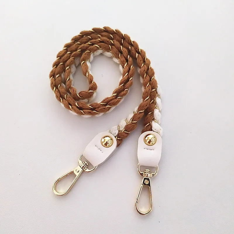 Wholesale ZONESIN 80/100/120cm Fashion White Leather End Braided Purse Strap  Wholesale From m.