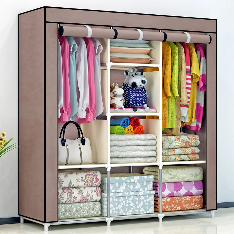Support OEM or ODM New Style Non Fabric Wardrobe and Sell Assemble Storage Cabinet Cloth