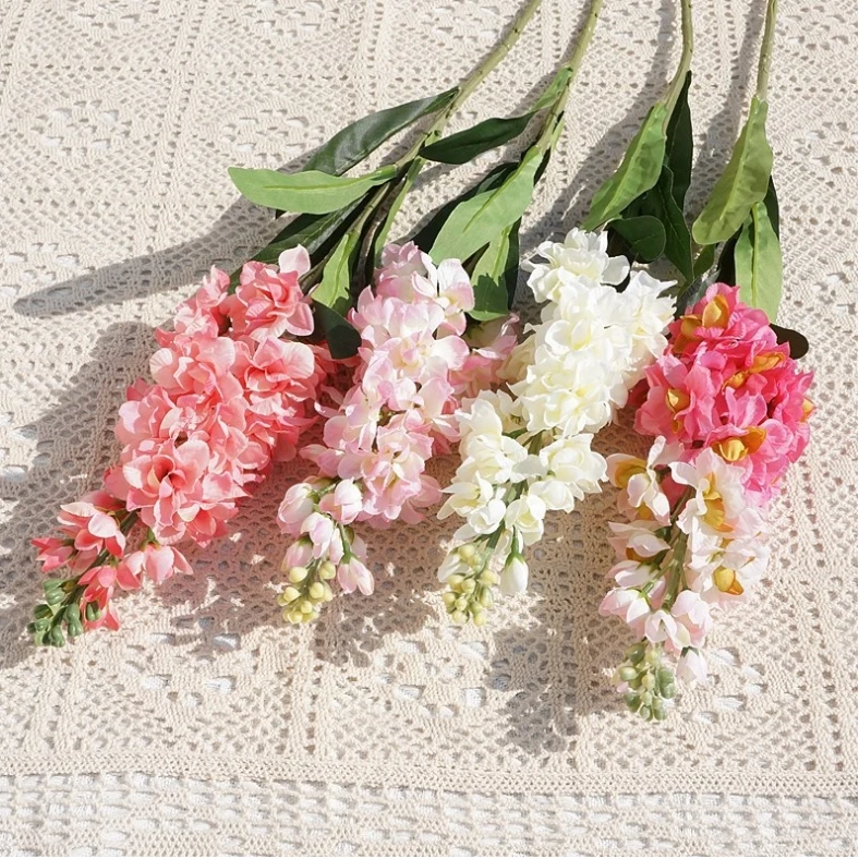 Single Stem Flowers Artificial Delphinium Flowers For Home Decor Buy