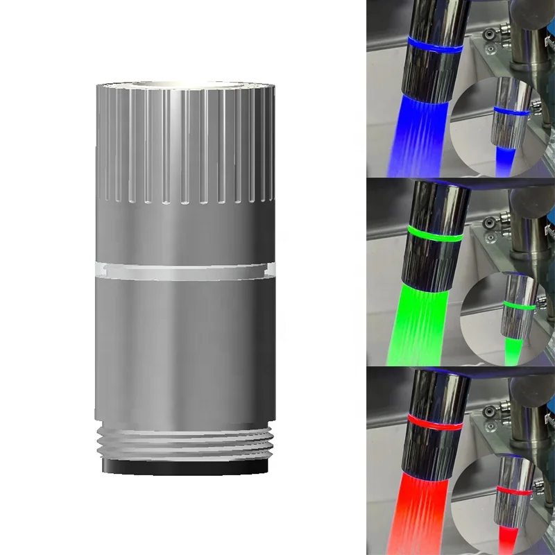 Water Glow LED Faucet Light Aerator for Kitchen with Multicolor Fastflashing Type