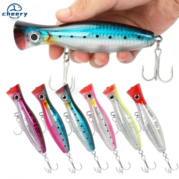 CHEERY Custom Wholesale ABS Plastic 120mm Top Water Saltwater Fishing Bait Popper Lure – Popper – view 2