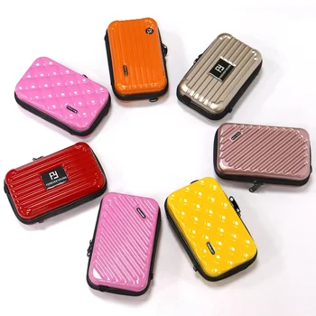 Factory price Colorful PC cosmetic case women beauty luggage travel case Stylish and compact waterproof makeup bag for girl