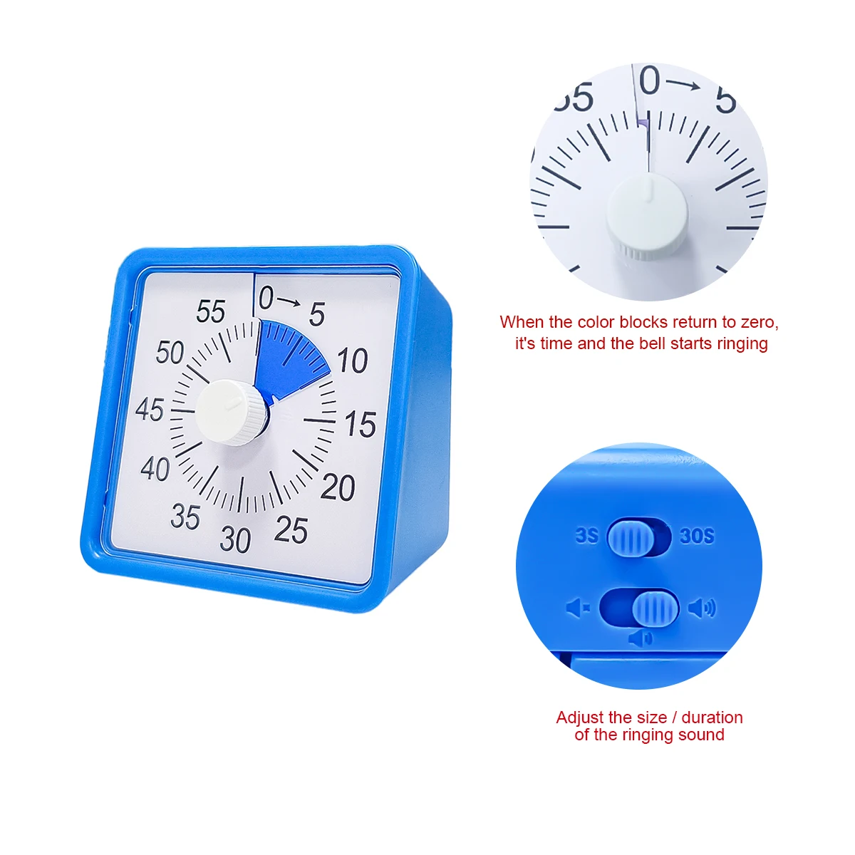 60 minutes countdown timer study timer for kids productivity visual