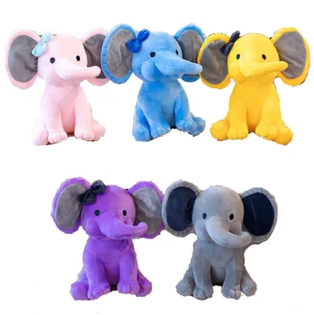 NEW Cute Plush And Stuffed Baby Elephants Toys With Big Ears Wholesale Cheap LOW MOQ Colorful Soft Toy Plush Elephant OEM Logo