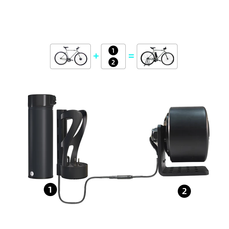 250W Brushless Electric Bike Conversion Kit with Lithium Battery