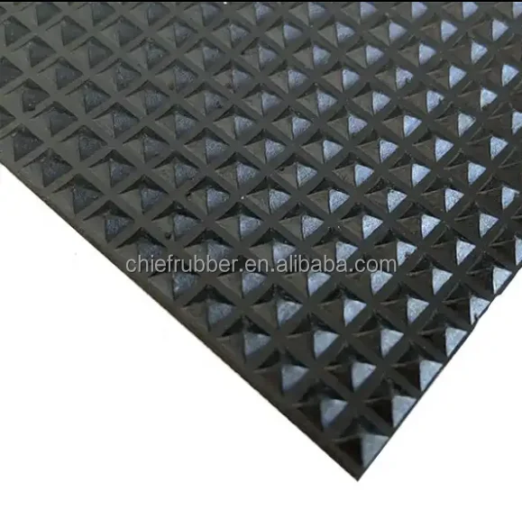 Chief Rubber - Pyramid Pattern Rubber Sheet Roll with Anti slip Function in Factory Price
