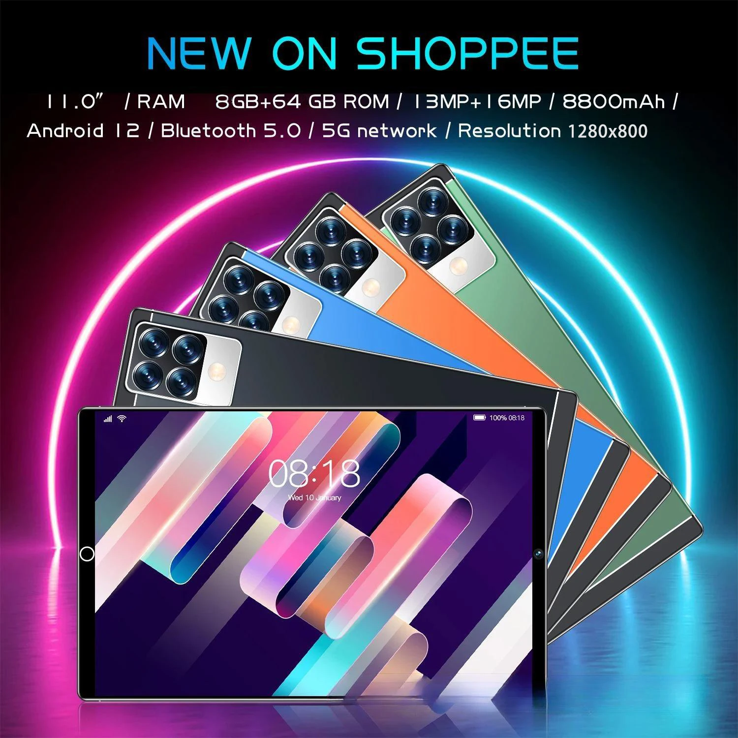 2024's Top Choice 5G Smart Tablet PC with 16GB RAM 1TB Storage - All-in-One for Study and Office