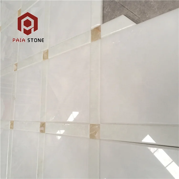 product high quality transparent backlight pure white onyx slab marble for bar top-3