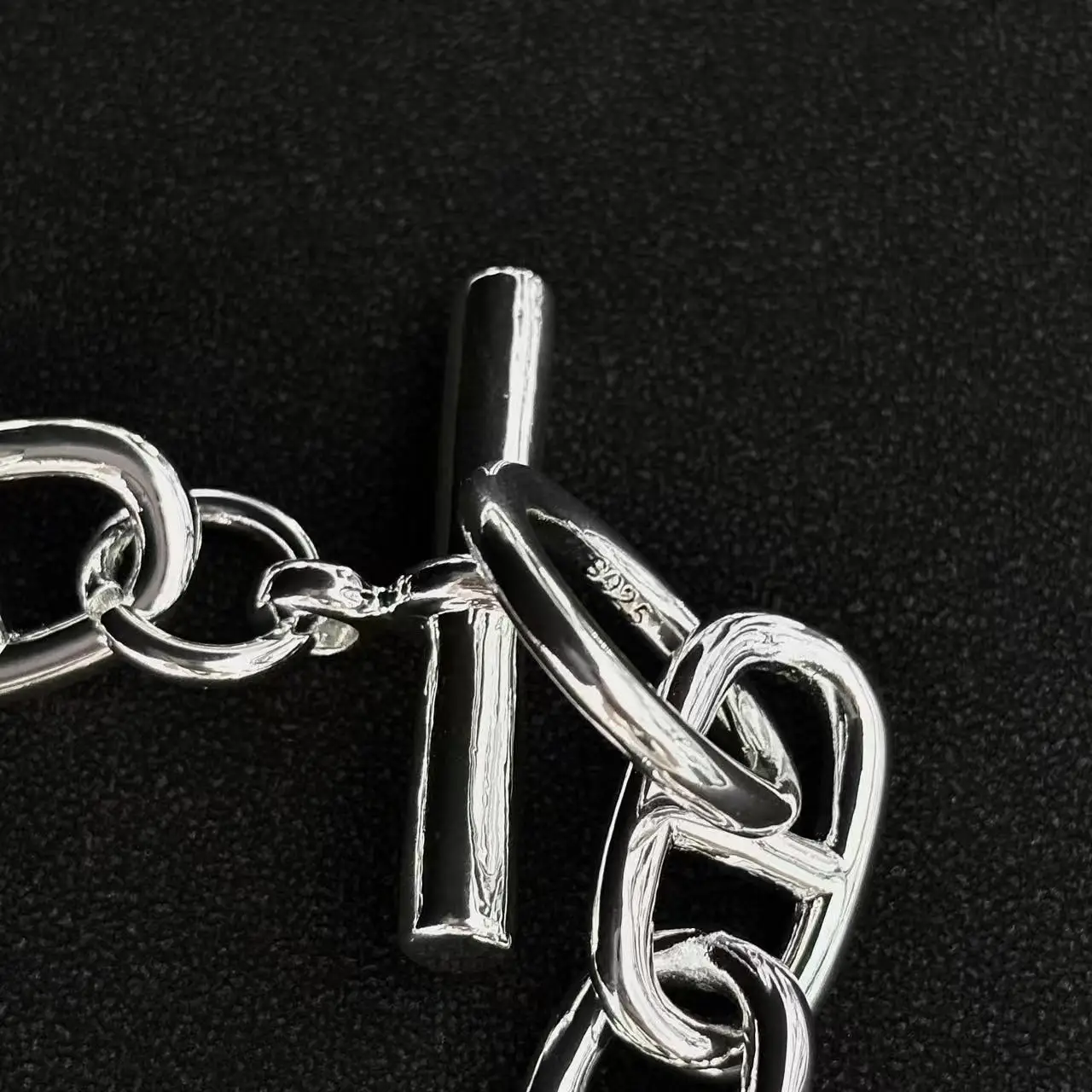 Wholesale Silver Tone OT Toggle Chain Bracelet Copper Base Fashion 