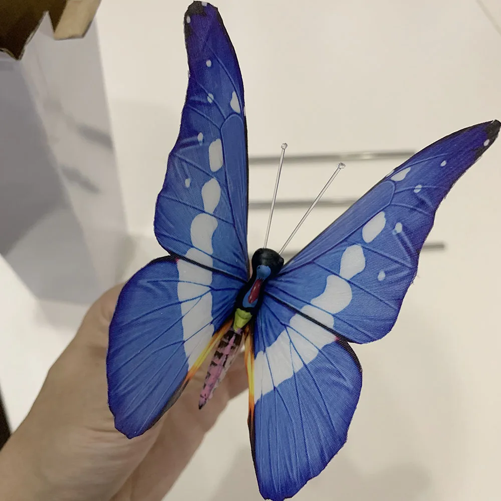 
3 пачки ABS + Акриловые солнечные светодиодные садовые фонари Солнечный Кол свет Бабочка 