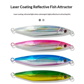 Lure Iron Plate Metal Jig Hard Bait Laser Noctilucent Bionic Artificial Bait 150g/200g No Hooks Factory Wholesale Fishing Tackle – Metal Jig – view 5