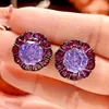 Pendientes morados