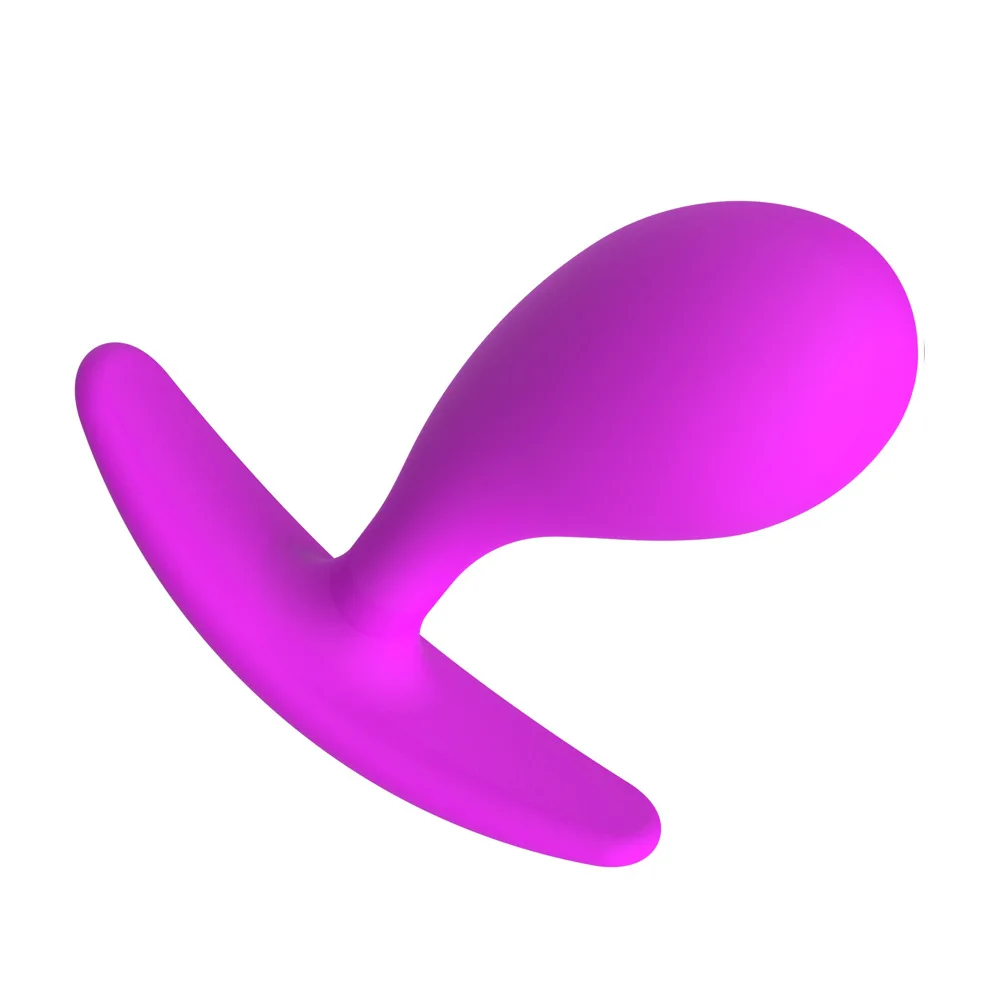 Close-up view of silicone anal plug anchor design