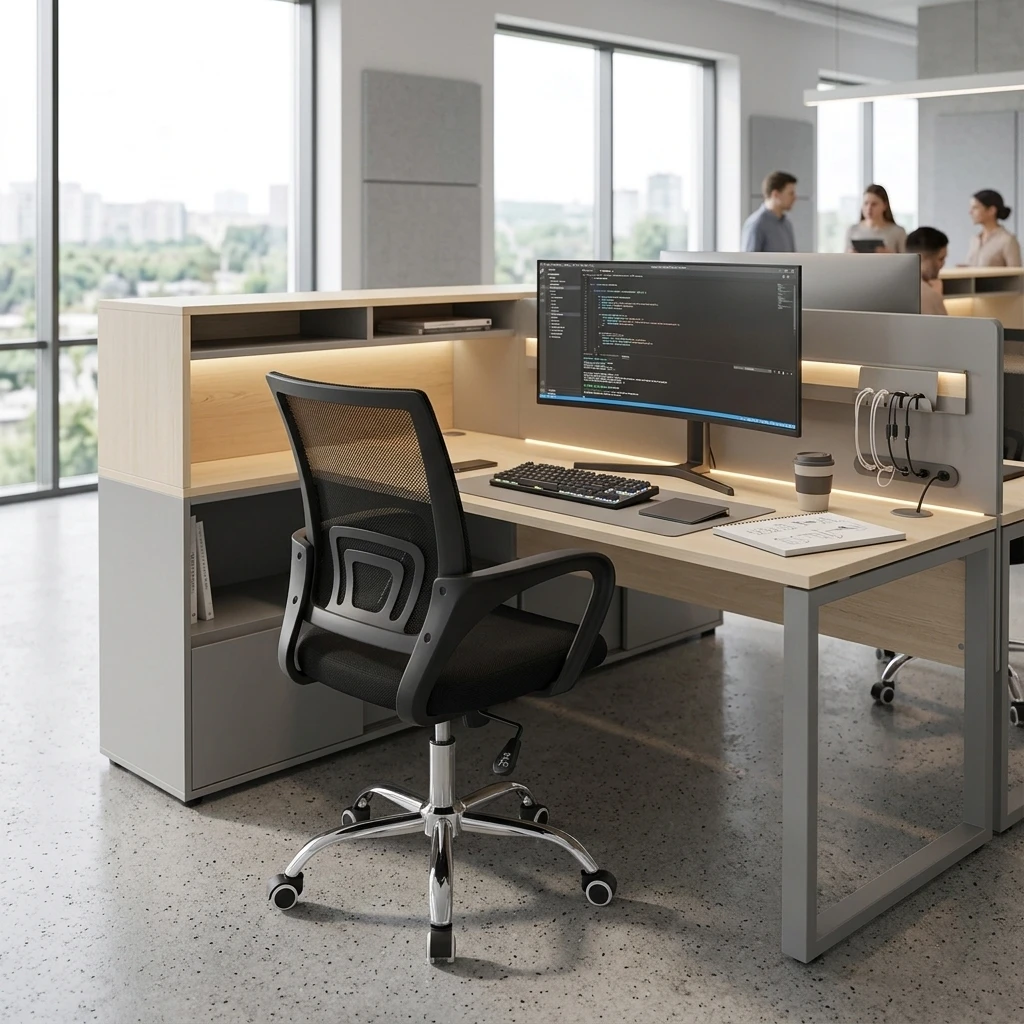 Office Computer Swivel Mesh Desk Chair Modern Lifting Ergonomic Adjustable Chairs Furniture Set Factory Customization Wholesale