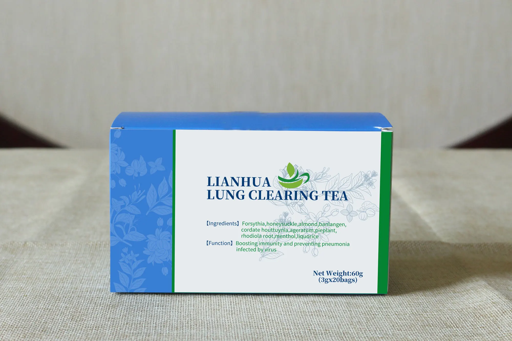 Лидер продаж, пищевая добавка для здоровья, частная торговая марка OEM/ODM, китайский традиционный очищающий чай для легких Lianhua