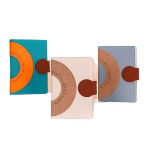 2026 A5 Notebook New Schedule Plan Book Hardcover Business Style Journal Clock-in Time Management Paper Cover Work Gift Purpose