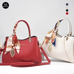 Pebbled PU Scarf Charm Ladies Handbags Bolso Para Mujer Women's Tote Bags Shoulder Bag Fashion Purses 2026