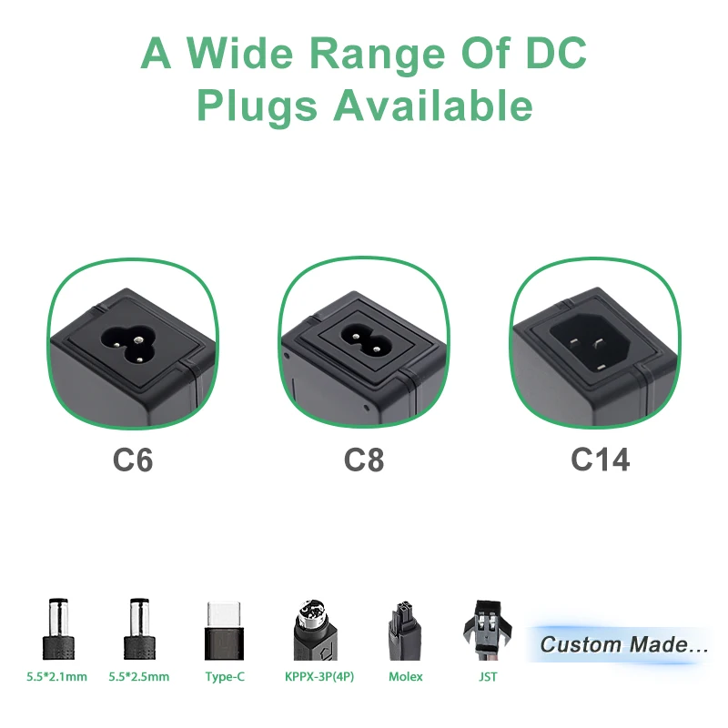 Global Certificates CE LCD EMC Desktop PoUL1310 Class 2 Led Power Supply 1a 2a 3A 4A 5A 6a 8a 10a 15a 20a 12v 24v Power Adapter