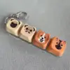 Four-button transparent case  puppy 6514