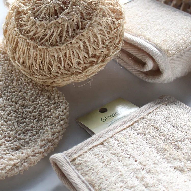 Экологически чистые натуральные щетки для ванны Gloway губка Luffa Loofah Длинная лента тела индивидуальный