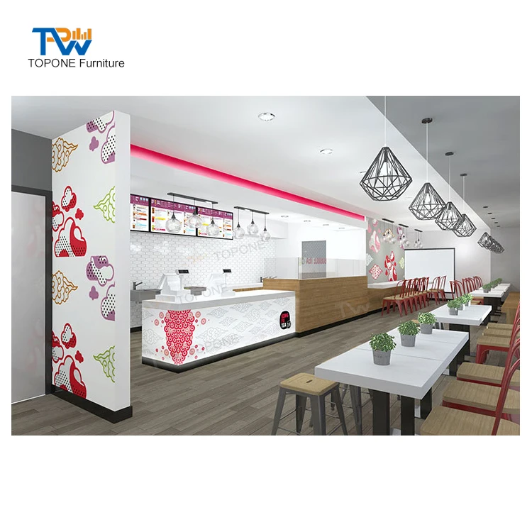Modern Warm Shop Furniture Interior Design Decor For Ice Cream Pop Up ...