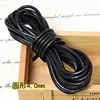 Round 4.0mm glossy black 5 meters