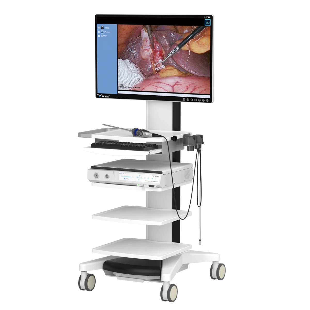 Electric Power Source Medical ENT Endoscope Camera System Complete Laparoscopy Tower Laparoscopic Machine Endoscopy